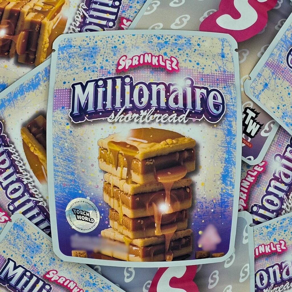 Sprinklez weed brand millionaire shortbread