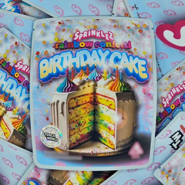 Sprinklez Rainbow Confetti Birthday Cake