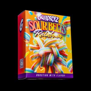 Gumdropz Sour Belts Rainbow