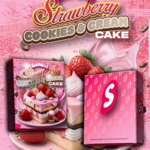 Sprinklez Strawberry Cookies Cream Cake